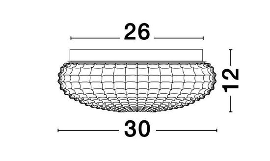 Nova Luce CLAM Deckenleuchte E27 2-fach Weiß IP44 12x30cm dimmbar 9738256