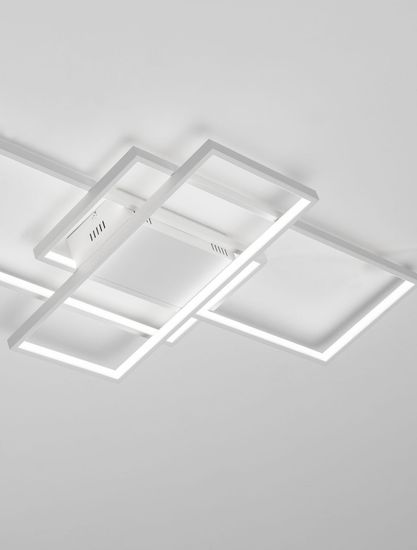 Nova Luce CLEA LED Deckenleuchte Weiß 58W Steuerbare Lichtfarbe 100x50,7x8,5cm dimmbar 9756721