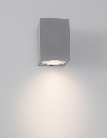 Nova Luce FUENTO Wandleuchte GU10 Grau 7W IP65 8,6x10x12cm dimmbar 9790542