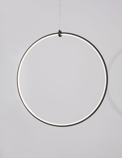 Nova Luce RING LED Pendelleuchte Schwarz 27W Warmweiss 68x21x120cm dimmbar 9820591