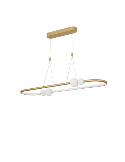 Nova Luce CELIA LED Pendelleuchte Satin 45W Warmweiss 100x29x120cm dimmbar 9820602