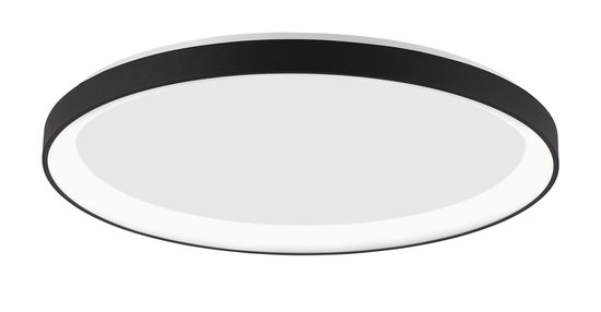 Nova Luce PERTINO LED Deckenleuchte Schwarz 40W Warmweiss 6x48cm dimmbar 9853674