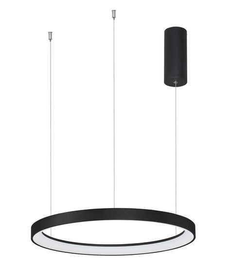 Nova Luce PERTINO LED Pendelleuchte Schwarz 38W Warmweiss 150x48cm dimmbar 9853682