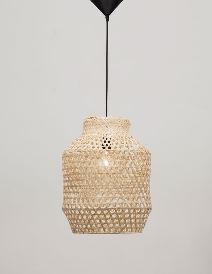 Nova Luce MIA Pendelleuchte E27 Beige 215x35cm dimmbar 9858659