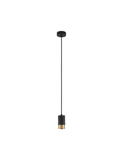 Nova Luce PONGO Pendelleuchte GU10 Schwarz 160,8x5,9cm dimmbar 9911526