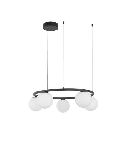 Nova Luce JOLINE LED Pendelleuchte Schwarz 35W Neutralweiss 155x50cm 9919603