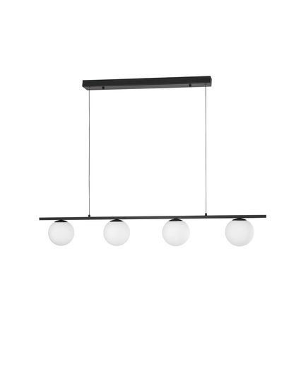 Nova Luce JOLINE LED Pendelleuchte Schwarz 26W Neutralweiss 72x12,5x120cm 9919604