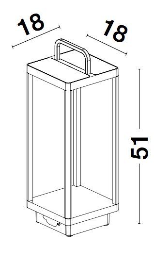 Nova Luce BALI LED Pollerleuchte Anthrazit 2W IP65 Warmweiss 18x18x51cm dimmbar Solar 9922510