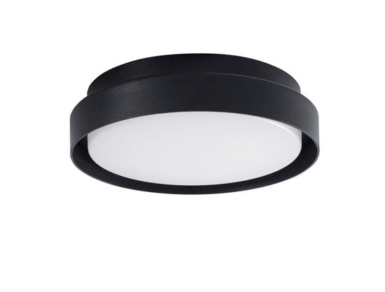 Nova Luce OLIVER LED Wand,-Deckenleuchte Schwarz 20W IP65 Warmweiss 27x27x7cm 9944603