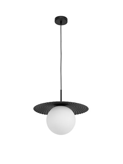 Nova Luce OBBIT Pendelleuchte E27 Schwarz 120x38cm dimmbar 9988380