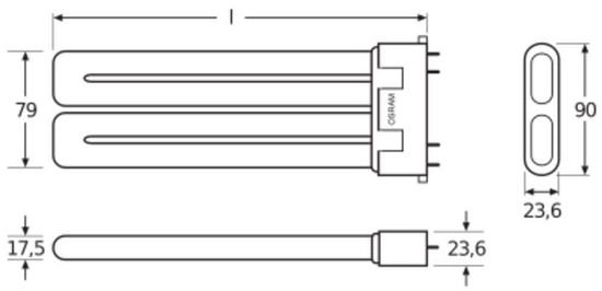 OSRAM DULUX 36W/830 2G10 2800lm 3000K warmweiss dimmbar 4050300299051