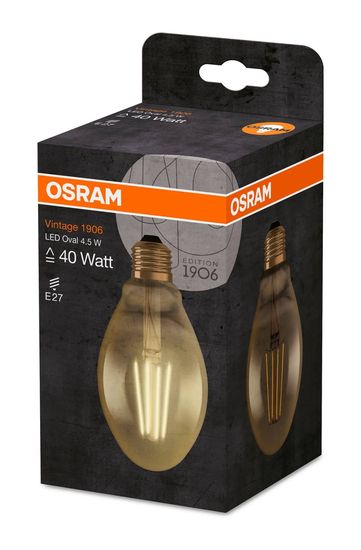 OSRAM Vintage 1906 E27 OVAL Filament LED Lampe 4,5W 470Lm 2500K warmweiss wie 40W 4058075091979