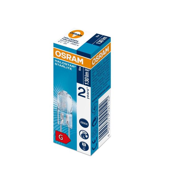 OSRAM HALOSTAR STARLITE Sternenhimmel 2000 10 W 6G4 130lm 2800K warmweiss 100Ra Made in Germany 4058075094192