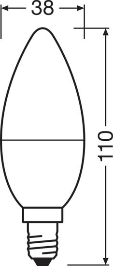 OSRAM LED VALUE CLASSIC B 60 7.5WE14 Lampe 806lm 4000K neutralweiss wie 60W 4058075311886