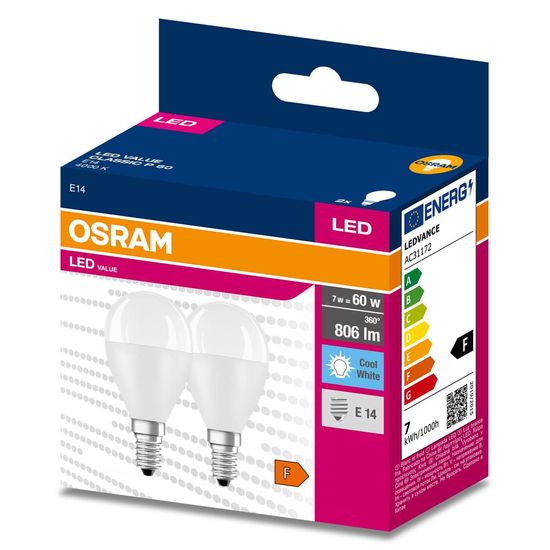 OSRAM LED VALUE CLASSIC 60 7.5WE14 Lampe 806lm 4000K neutralweiss wie 60W 4058075479296