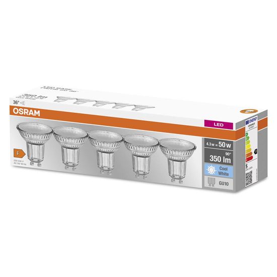 OSRAM LED BASE PAR16 4.3W 840 GU10 Spot, Strahler 350lm 4000K neutralweiss wie 50W 4058075626461