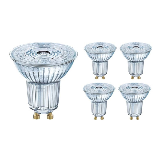 5er-Pack OSRAM PARATHOM PAR16 4.5W 930 GU10 Spot, Strahler 350lm 3000K warmweiss wie 50W dimmbar 4058075797949