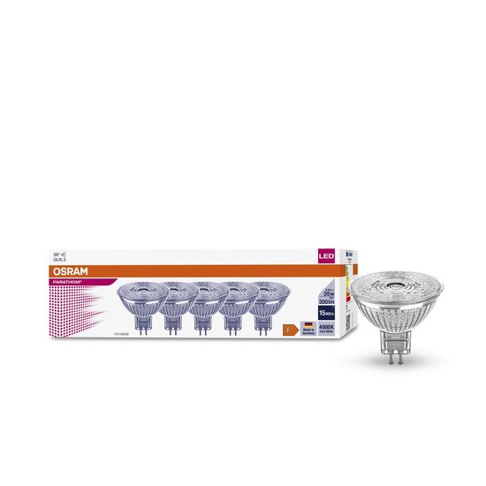 OSRAM PARATHOM MR16 35 36 ° 3.8W GU5.3 Spot, Strahler 350lm 4000K neutralweiss wie 35W Made in Germany 4099854042867