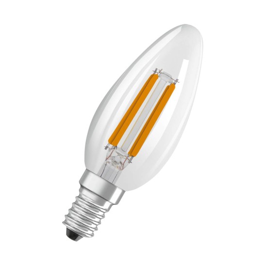 OSRAM LED CLASSIC B Lampe EEK B 2.5W 827 klar E14 470lm 2700K warmweiss wie 40W 4099854066054