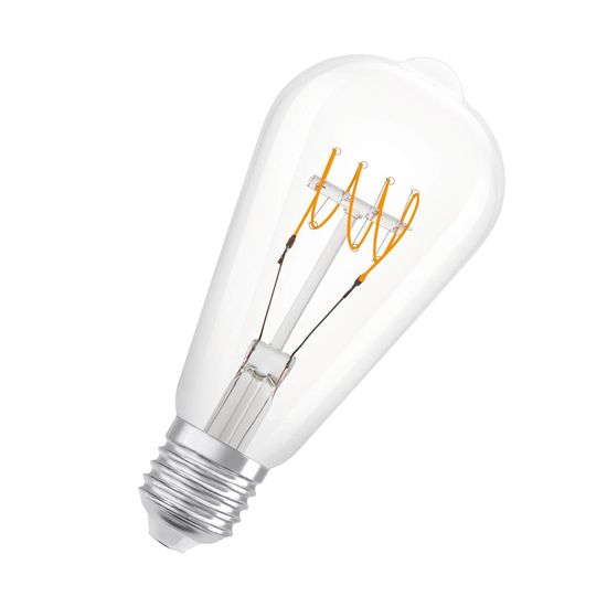 OSRAM Vintage 1906 LED CLASSIC SLIM Filament 4.8W 827 klar E27 Lampe 470lm 2700K warmweiss wie 40W dimmbar 4099854075667