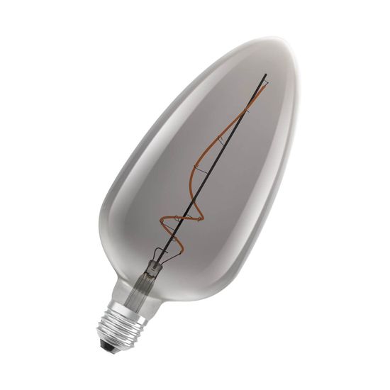 OSRAM Vintage 1906 LED Big Special Shapes 4W 818 Rauchglas E27 Lampe 140lm 1800K warmweiss wie 15W dimmbar 4099854090325