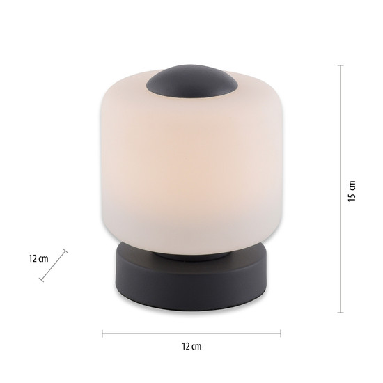 Paul Neuhaus BOTA LED Tischleuchte Warmweiss 5W 15,5-15cm 4037-13