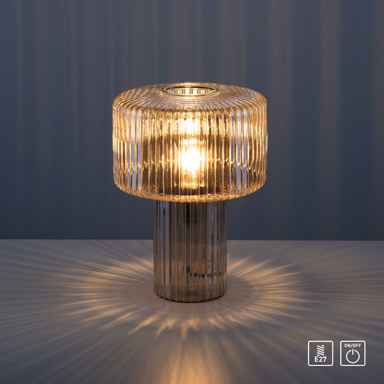 Paul Neuhaus FUNGUS Tischleuchte E27 max.10W Amber 4092-27
