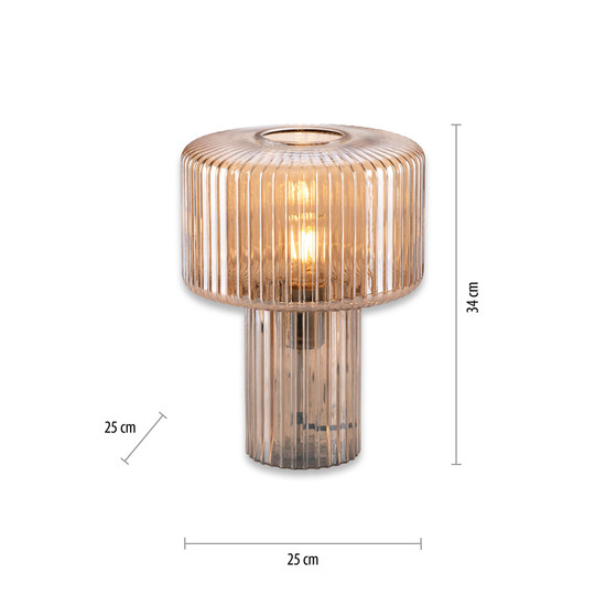 Paul Neuhaus FUNGUS Tischleuchte E27 max.10W Amber 4092-27