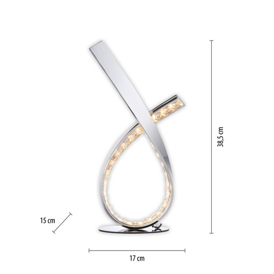 Paul Neuhaus BRILLA LED Tischleuchte Warmweiss 11,4W 38,5-38cm 4391-17