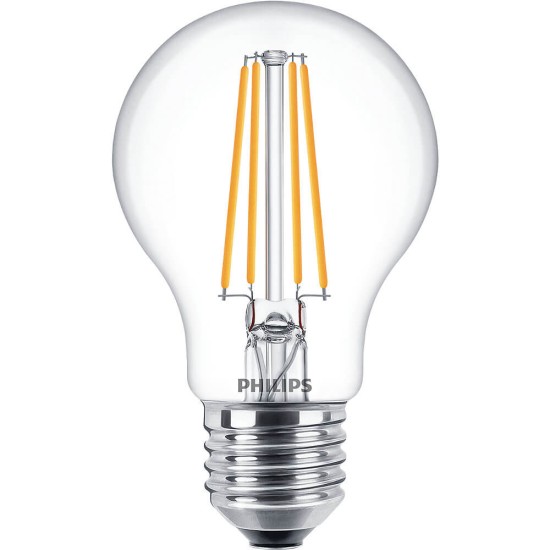 Philips Classic LED Lampe 7W E27 warmweiss A60 klar Filament 8718696742730