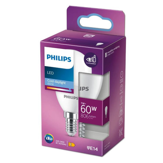 Philips LED Kugelbirne P48 7W 806lm neutralweiss E14 8719514309760