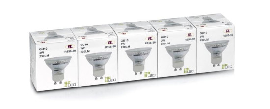 5er-Pack Reality LED Reflektor GU10 250lm 3000K R956-530
