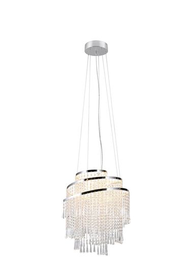 Reality Pomp LED Pendelleuchte  38W ⌀48cm dimmbar Chrom CCT einstellbare Lichtfarbe Höhenverstellbar