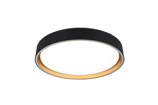 Reality Felis LED Deckenleuchte  24W ⌀40cm dimmbar Schwarz-Gold CCT einstellbare Lichtfarbe