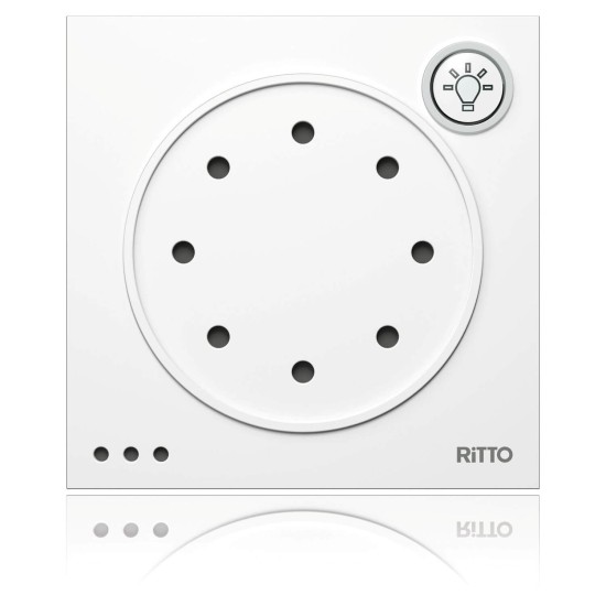 Ritto 1876070 Portier Türsprechmodul mit Lichttaste, weiß