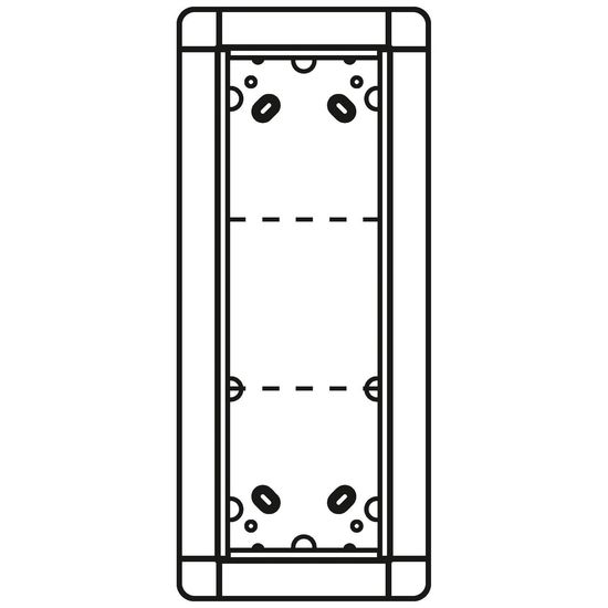 Ritto 1881320 Unterputzrahmen 3 Modulplätze, silber