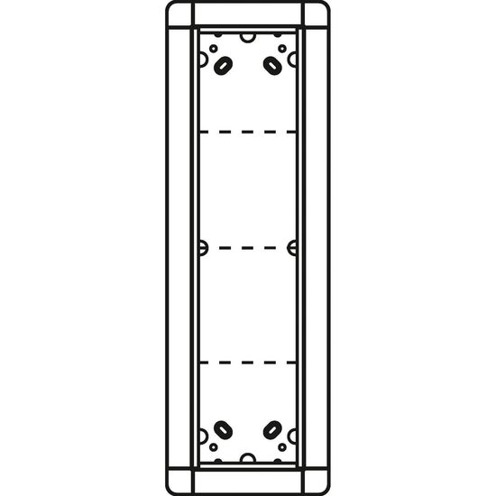 Ritto 1881470 Unterputzrahmen 4 Modulplätze, weiß