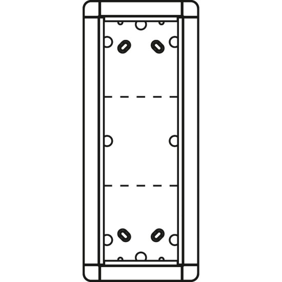 Ritto 1883370 Aufputzrahmen 3 Modulplätze, weiß