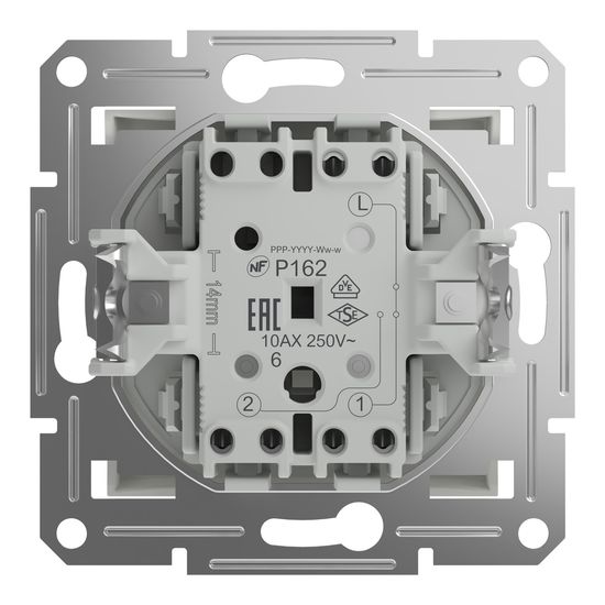 Schneider Electric ASFORA Wechselschalter UP weiss EPH0470121D