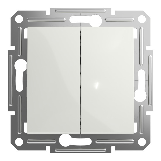 Schneider Electric ASFORA Doppelwechselschalter UP weiss EPH0670121D