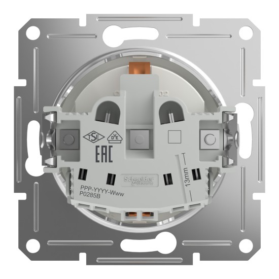 Schneider Electric ASFORA Steckdose 16A UP weiss EPH2970121D + Schneider Electric ASFORA 1-Fach Rahmen weiss EPH5800121D