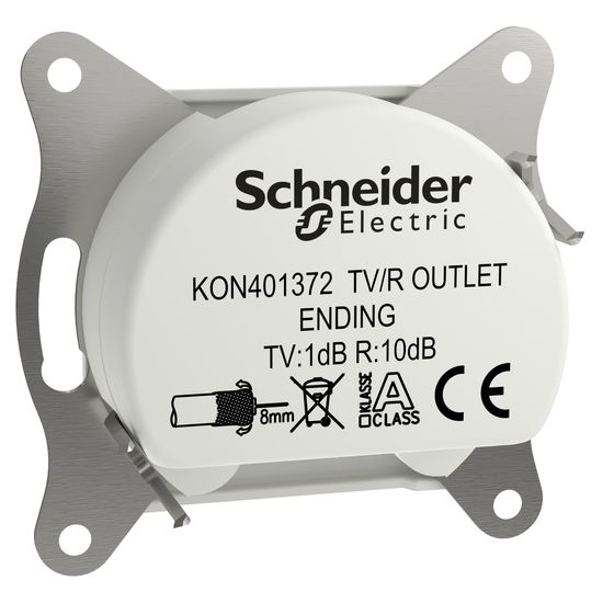 Schneider Electric ASFORA TV-R Enddose 1dB IEC+Buchse UP weiss EPH3300721D