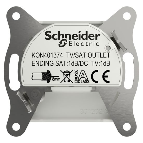 Schneider Electric ASFORA TV-SAT Enddose 1dB IEC+F UP weiss EPH3470121D