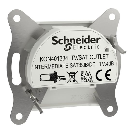 Schneider Electric ASFORA TV-SAT Durchgangsdose 8dB UP weiss EPH3470321D