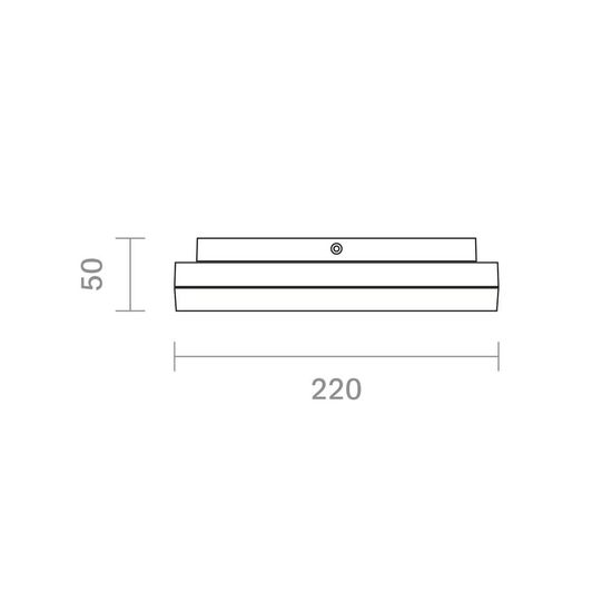 SIGOR Aufbauleuchte Circel 220mm silber Deckenleuchte 15W 3000K IP44 110° 1700lm