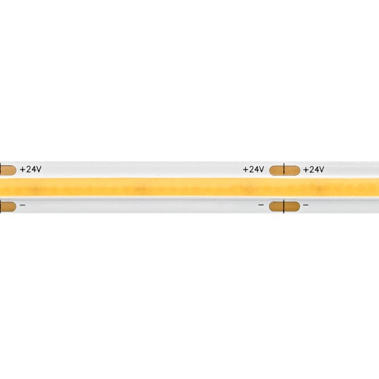 SIGOR 10W/m COB LED-Streifen Narrow 2700K 5m 512 LED/m IP20 24V 950lm/m RA90 Warmweiss