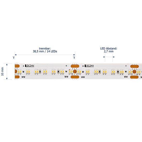 SIGOR 20W/m Tunable White LED-Streifen 2100-3000K 5m Steuerbare Lichtfarbe