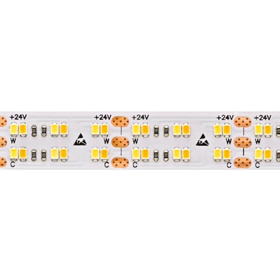 SIGOR 38,4W/m TW LED-Streifen 2100-4000K 5m 480 LED/m IP20 24V 3200lm RA90