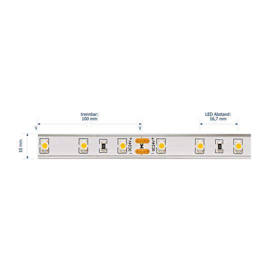 SIGOR 4,8W/m Pro LED-Streifen 2700K 5m Warmweiss