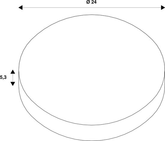 SLV 1006151 Numinos XL Reduzierring, rund 240/180mm schwarz